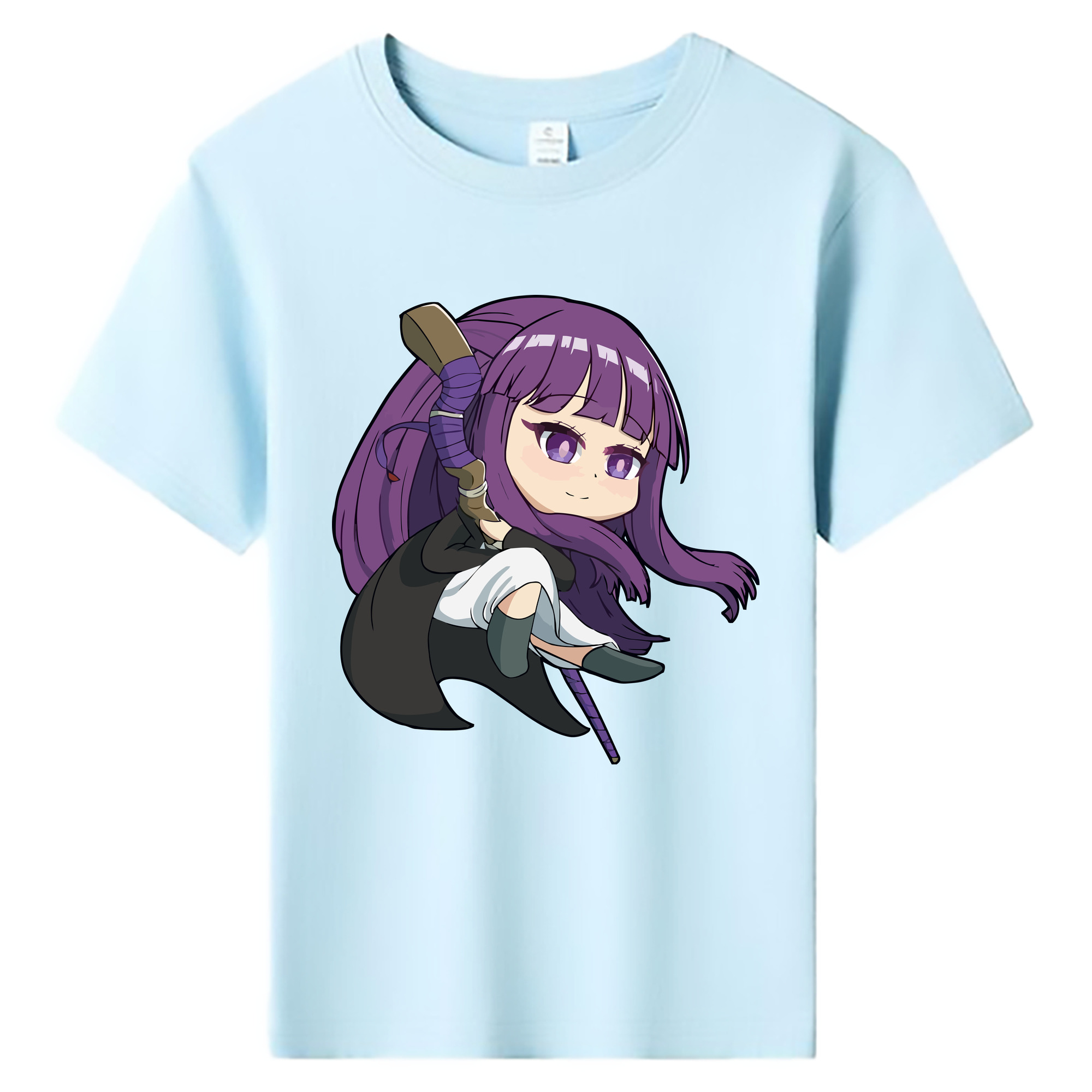 （画像用） 葬送のフリーレン Frieren 綿100％キッズTシャツ（フロントプリント）